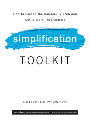 cover image of Why Simple Wins Toolkit